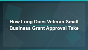 Veteran Small Business Grant Approval Timeline: What to Expect