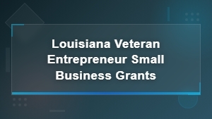 Louisiana Veteran Entrepreneur Small Business Grants and Funding Programs
