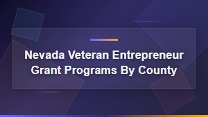 Nevada Veteran Entrepreneur Grant Programs by County | Small Business Grants