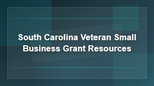 South Carolina Veteran Small Business Grant Resources and Funding Opportunities