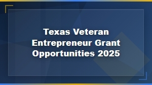 Texas Veteran Entrepreneur Grant Opportunities for Small Businesses 2025