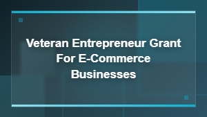 E-Commerce Grants for Veteran Entrepreneurs