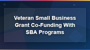 Veteran Small Business Grant Co-Funding With SBA Programs Guide