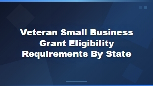 Veteran Small Business Grant Eligibility Requirements by State Guide